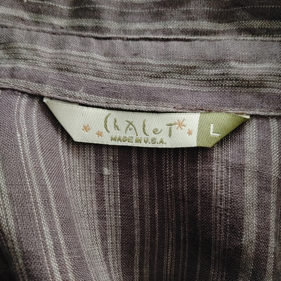 Women's Chalet Linen Shirt Tunic | Size L - Picture 3 of 8